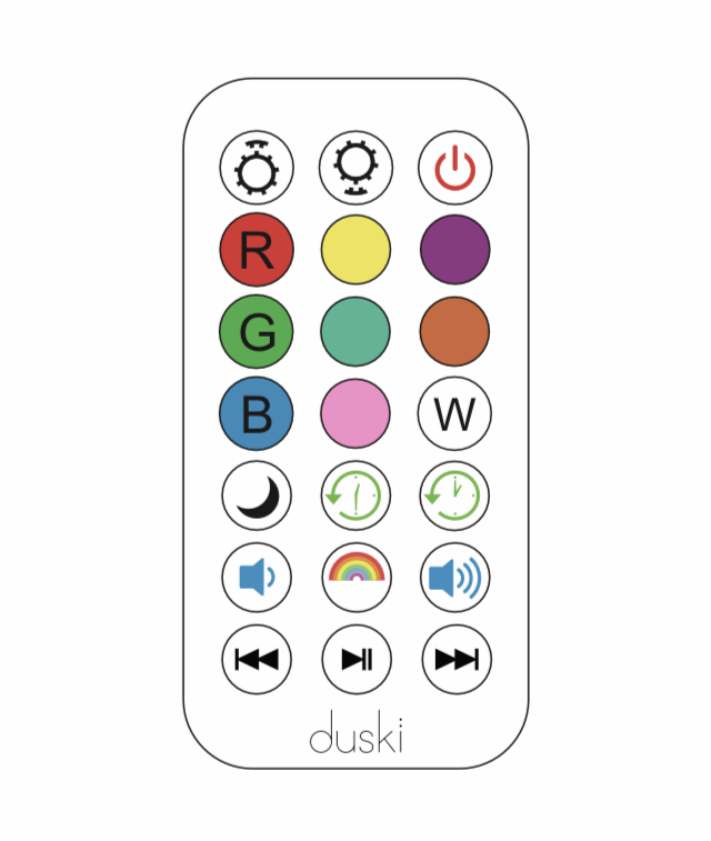 Duski Rechargeable Bluetooth Night Light - Fox